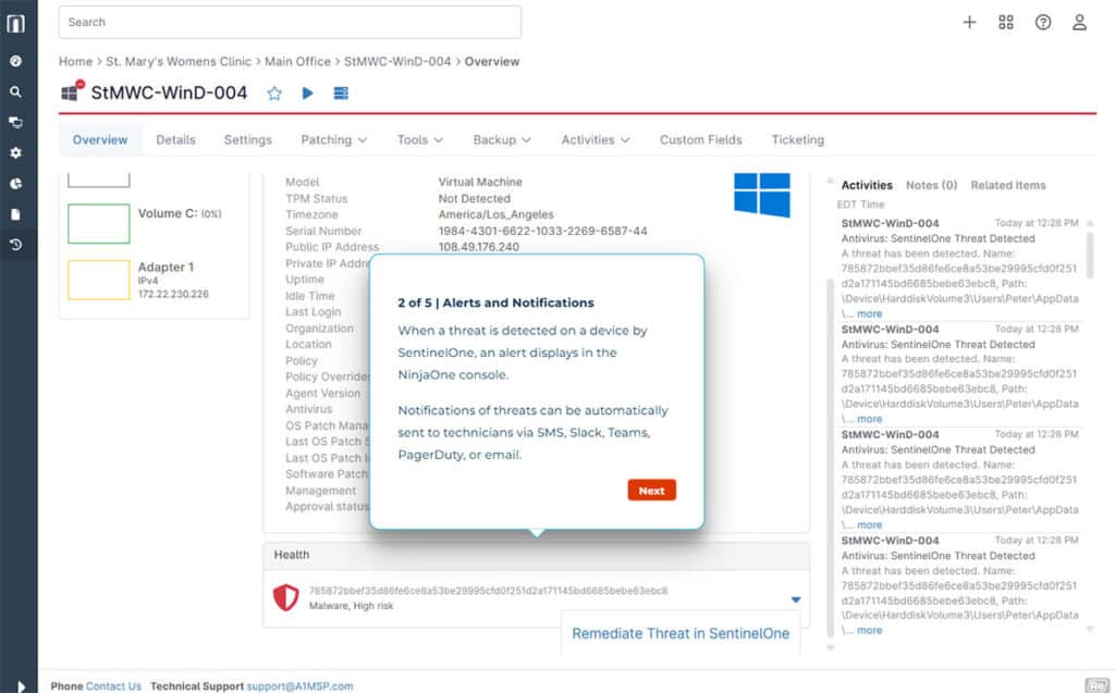 Avantages de la supervision centralisée avec NinjaOne Avantages de la supervision centralisée avec NinjaOne